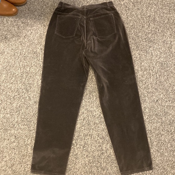 Vintage Gray Velvet Straight Leg Pants - Picture 3 of 3
